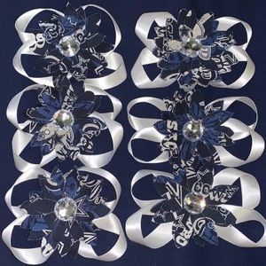 Dallas Cowboys hair bows